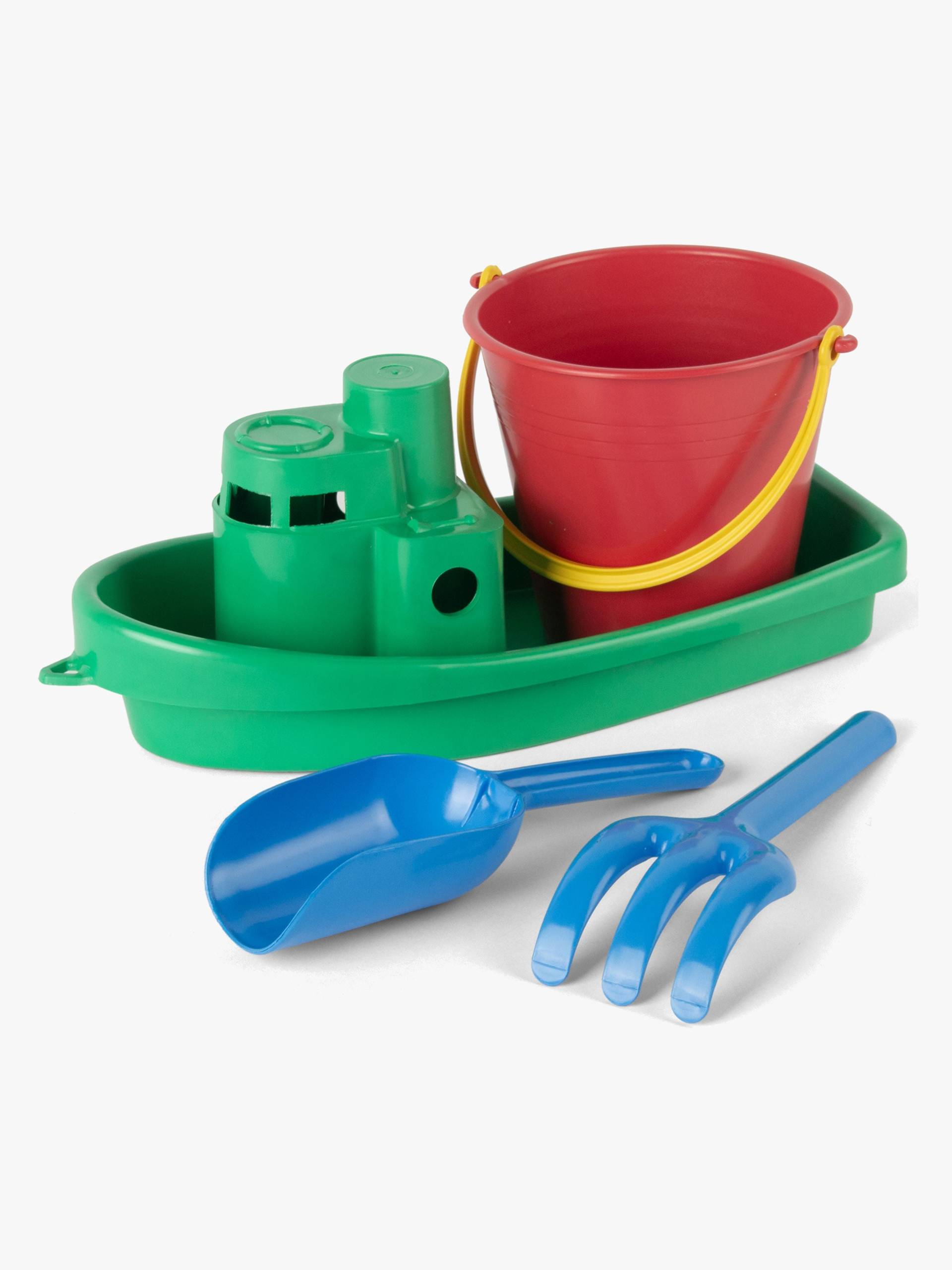 Dantoy Sandspielzeug-Set Boot 4 Teile, Grün von Dantoy