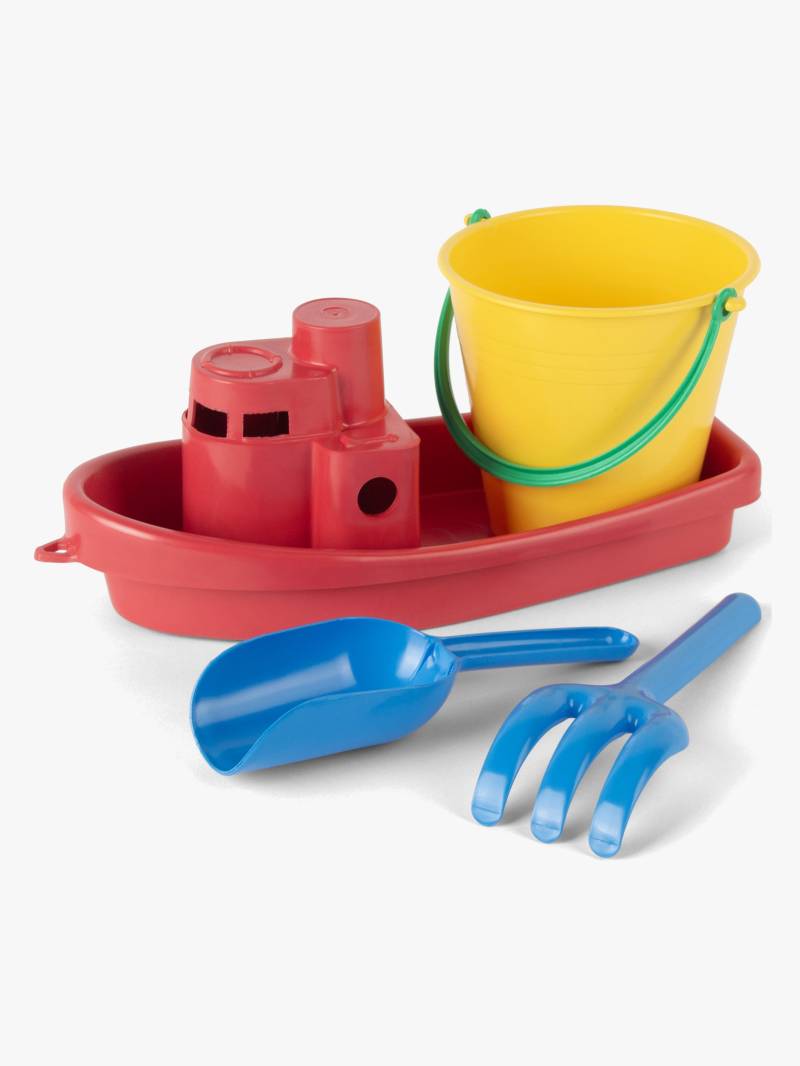 Dantoy Sandspielzeug-Set Boot 4 Teile, Rot von Dantoy