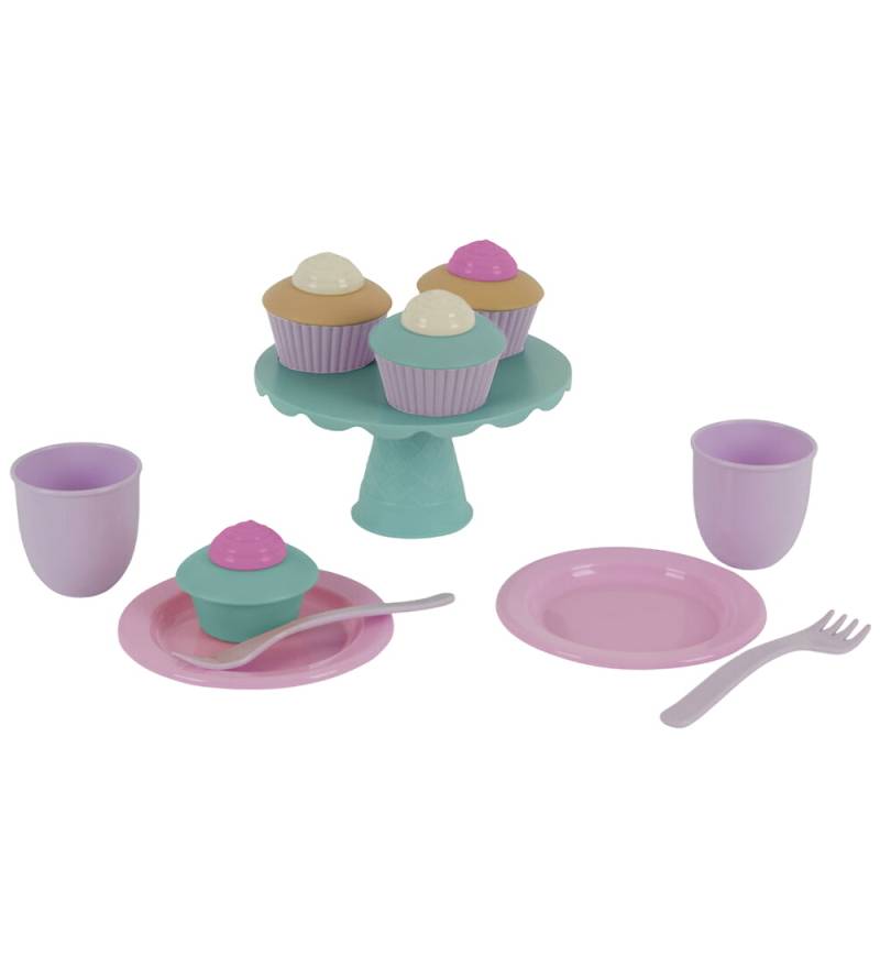 Dantoy Spiellebensmittel - CupCake & Eiscreme - 19 Teile - Paste - Dantoy - One Size - Spiellebensmittel von Dantoy