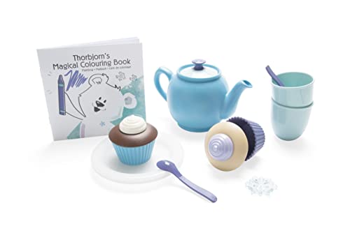 Dantoy – Thorbjorns Tee Servier Set - Geschirrset - 16 Teilen - Für Kinder ab 2 Jahre - Spielzeug - Tassen und Zubehör – Spielküche – Rollenspiele - Plastik - Produziert in Dänemark von Dantoy