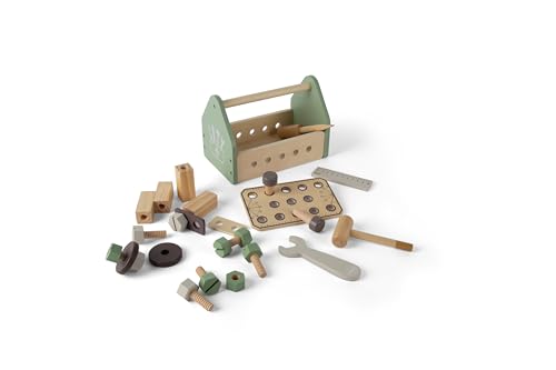 Dantoy - Werkzeugkiste aus Holz für Kinder - Rollenspiel - Holzspielzeug - mit Zubehör - 3+ Jahre Dantoy - Werkzeugkiste aus Holz für Kinder - Rollenspiel - Holzspielzeug - mit Zubehör - 3+ Jahre von Dantoy