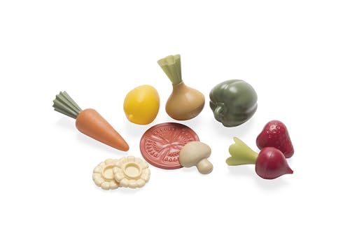 Dantoy - Green Garden - Obst und Gemüse - 10 Teile in hübschen Geeignet ab 3 Jahren - Lebensmittel-Rollenspielset für Kinder - Rollenspiel - Essen vorgeben - Hergestellt in Dänemark von Dantoy