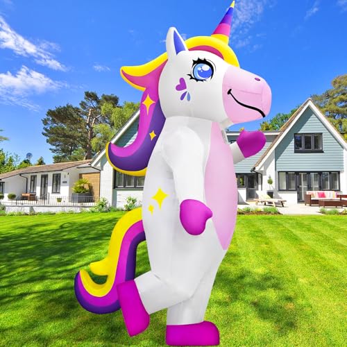 Danxilu Aufblasbare Kostüme Aufblasbares Kostüm für Erwachsene Niedliches Aufblasbares Einhornkostüm Ganzkörper-Einhornkostüm für Männer und Frauen für Halloween, Cosplay, Party, Tierthema, Maskerade Danxilu Aufblasbare Kostüme Aufblasbares Kostüm für Erwachsene Niedliches Aufblasbares Einhornkostüm Ganzkörper-Einhornkostüm für Männer und Frauen für Halloween, Cosplay, Party, Tierthema, Maskerade von Danxilu