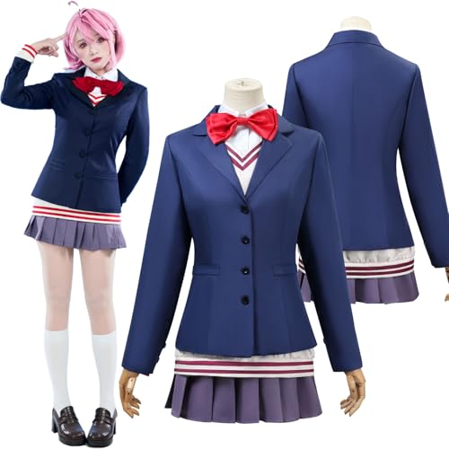 Daotutu Anime Aira Shiratori Cosplay Kostüm für Dandadan Cosplay Outfit Rollenspiel Uniform Rolle Momo Ayase Blau Mantel Rock Fliege Socken Komplettes Set Halloween Dress Up Anzug für Frauen Mädchen Daotutu Anime Aira Shiratori Cosplay Kostüm für Dandadan Cosplay Outfit Rollenspiel Uniform Rolle Momo Ayase Blau Mantel Rock Fliege Socken Komplettes Set Halloween Dress Up Anzug für Frauen Mädchen von Daotutu