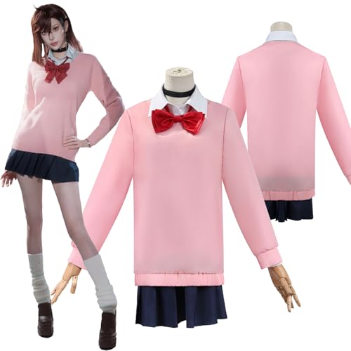 Daotutu Anime Momo Ayase Cosplay Kostüm für Dandadan Cosplay Outfit Rollenspiel Uniform Rolle Aira Shiratori Rosa Mantel Rock Hemd Komplettes Set Halloween Dress Up Anzug für Frauen Mädchen Daotutu Anime Momo Ayase Cosplay Kostüm für Dandadan Cosplay Outfit Rollenspiel Uniform Rolle Aira Shiratori Rosa Mantel Rock Hemd Komplettes Set Halloween Dress Up Anzug für Frauen Mädchen von Daotutu