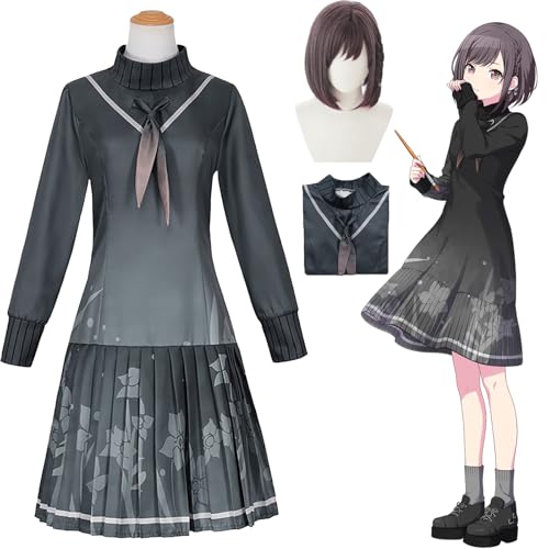 Daotutu Ena Shinonome Project Sekai Colourful Stage Cosplay Perücke Kostüm Outfit für Frauen Mädchen Anime Charakter Asahina Mafuyu Grau Kleid Uniform Set Halloween Karneval Party Dress Up Anzug (XL) Daotutu Ena Shinonome Project Sekai Colourful Stage Cosplay Perücke Kostüm Outfit für Frauen Mädchen Anime Charakter Asahina Mafuyu Grau Kleid Uniform Set Halloween Karneval Party Dress Up Anzug (XL) von Daotutu