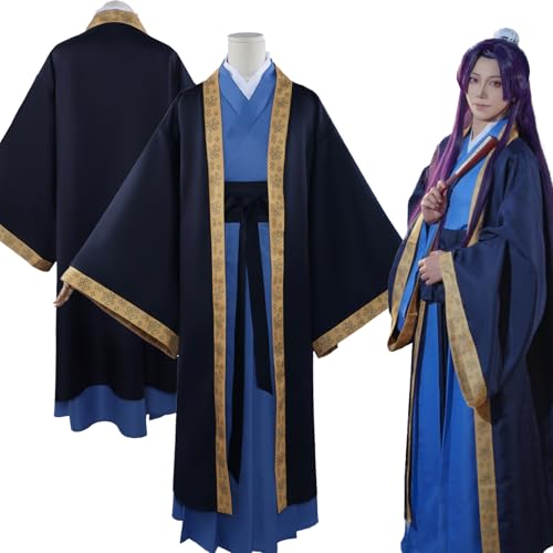 Daotutu Jinshi Cosplay Kostüm für The Apothecary Diaries Cosplay Outfit Anime Rolle Maomao Rollenspiel Uniform Halloween Dress Up Anzug mit Perücke Mantel Unterwäsche (Jinshi Kostüm) von Daotutu