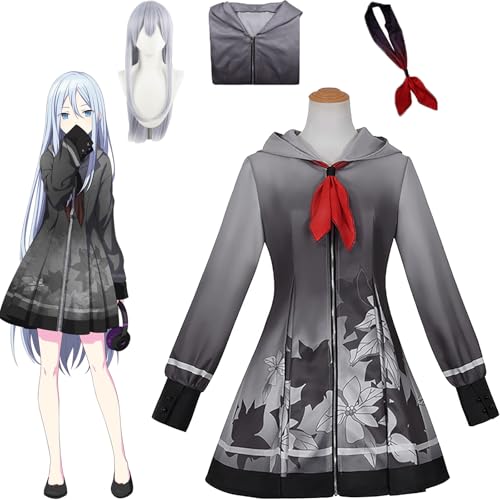 Daotutu Kanade Yoisaki Project Sekai Colourful Stage Cosplay Perücke Kostüm Outfit für Frauen Mädchen Anime Charakter Asahina Mafuyu Grau Uniform Full Set Halloween Karneval Party Dress Up Anzug (L) Daotutu Kanade Yoisaki Project Sekai Colourful Stage Cosplay Perücke Kostüm Outfit für Frauen Mädchen Anime Charakter Asahina Mafuyu Grau Uniform Full Set Halloween Karneval Party Dress Up Anzug (L) von Daotutu