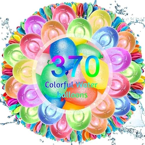 Daover 370 Stück Wasserbomben Selbstschließend, 60 Sekunden Schnellfüller Wasser Luftballons, Bunt Gemischt Wasserballons, Wasserbomben Kinder, Water Balloons für Spaß und Heißen Sommerpartys Daover 370 Stück Wasserbomben Selbstschließend, 60 Sekunden Schnellfüller Wasser Luftballons, Bunt Gemischt Wasserballons, Wasserbomben Kinder, Water Balloons für Spaß und Heißen Sommerpartys von Daover