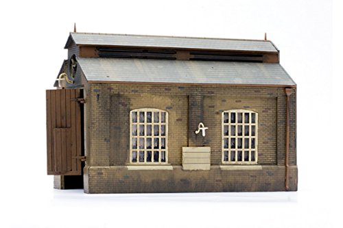 Dapol 1/76 Lokschuppen - Modellbausatz, Kunststoff, Maßstab 1:76, Kind, Unisex, Mehrfarbig, Industrial, OO Gauge, Kinder von Dapol
