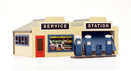 1/76 DAPOL C032 Tankstelle mit Werkstatt England von Dapol