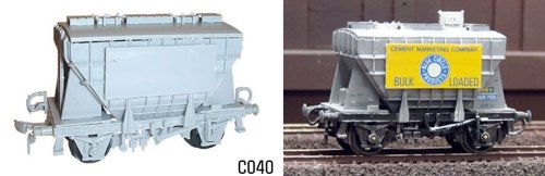 Modellbahn 'OO' / 'HO' C40 Presflo Zement Kombi Kit von Dapol