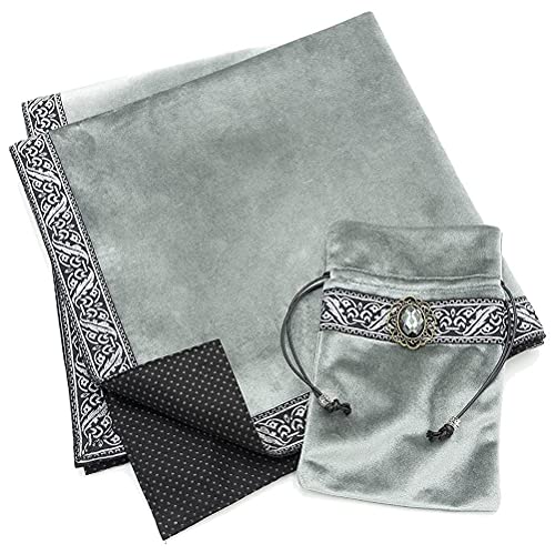 Dapuly Tarot Karten Tuch Matte, 66 * 66cm Samt Tarot Astrologie Tischdecke rutschfest Tarob Hexe Weissagung Mondphasen Liebhaber Altar Tuch Brettspiel Zubehör mit Aufbewahrungstasche Dapuly Tarot Karten Tuch Matte, 66 * 66cm Samt Tarot Astrologie Tischdecke rutschfest Tarob Hexe Weissagung Mondphasen Liebhaber Altar Tuch Brettspiel Zubehör mit Aufbewahrungstasche von Dapuly