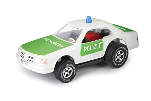 Darda 50331 - Darda Auto Polizeiwagen mit Metallgehäuse, weiß / grün, ca. 7,7 cm, Rennauto mit auswechselbaren Rückzugsmotor, Fahrzeug mit Aufziehmotor für Kinder ab 5 Jahre, Auto für Dardabahn Darda 50331 - Darda Auto Polizeiwagen mit Metallgehäuse, weiß / grün, ca. 7,7 cm, Rennauto mit auswechselbaren Rückzugsmotor, Fahrzeug mit Aufziehmotor für Kinder ab 5 Jahre, Auto für Dardabahn von Darda