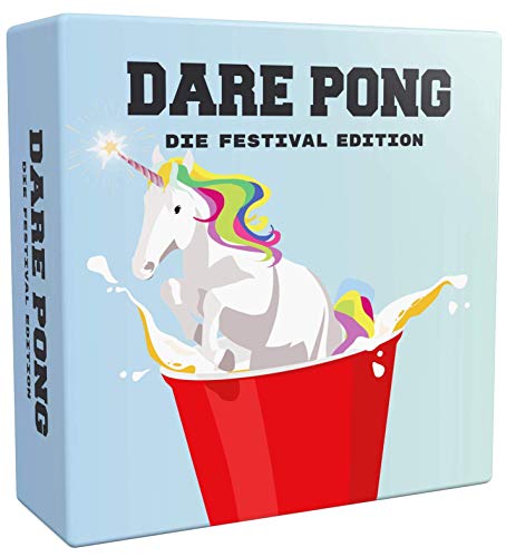 Dare Pong® Festival-Edition 2024! Beer Pong Meets Wahrheit oder Pflicht. Ideal für Festivals, Sommer- & Gartenpartys, Camping, Geburtstage oder Geschenke von Dare Pong