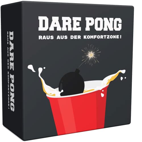 Dare Pong® Bierpong Meets Wahrheit oder Pflicht. Partyspiel und Trinkspiel für Erwachsene, ideal für Beerpong, Festivals und als Geschenk! von Dare Pong