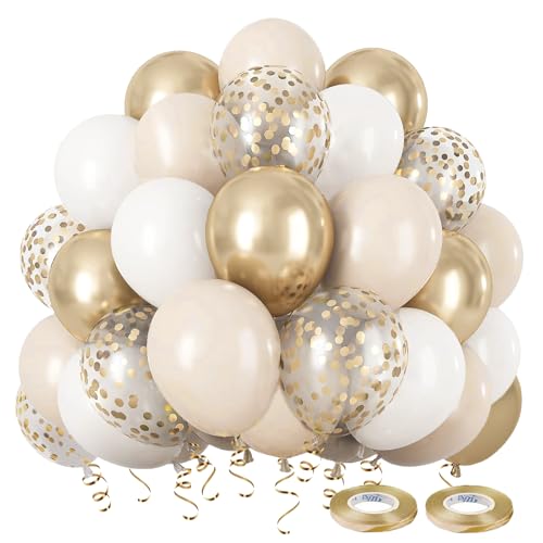 Luftballons Beige Gold, 60 Stück Luftballons Hochzeit mit Luftballons Weiß Metallic Champagner Gold Helium Ballons Nude Ballons für Hochzeit Boho Geburtstag Party Dekoration, Baby Shower, Babyparty Luftballons Beige Gold, 60 Stück Luftballons Hochzeit mit Luftballons Weiß Metallic Champagner Gold Helium Ballons Nude Ballons für Hochzeit Boho Geburtstag Party Dekoration, Baby Shower, Babyparty von Dargds
