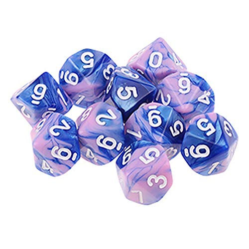 Dariokki 10 Stück / Set 10 Seiten D10 Polyester Würfel Zahlen Zifferblatt Tisch Schreibtisch Tisch PXPF, Stil 2 Dariokki 10 Stück / Set 10 Seiten D10 Polyester Würfel Zahlen Zifferblatt Tisch Schreibtisch Tisch PXPF, Stil 2 von Dariokki