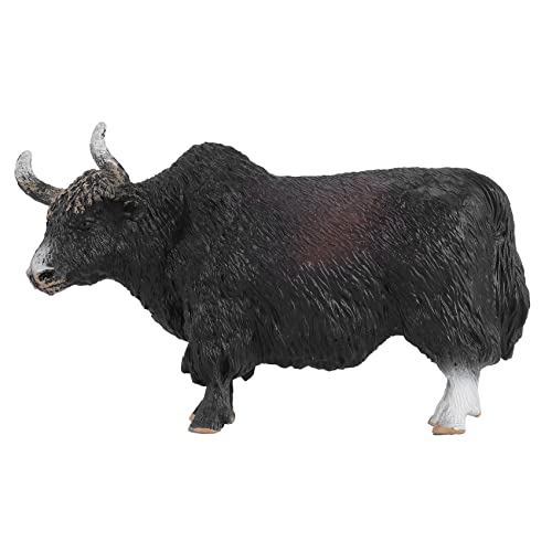 Dariokki 14.5X3.5X8.5Cmklassisches Schwarz Tiere Actionfiguren Rinder Bull Ox Figur PVC Nettes Lebensechtes Modell Spielzeug von Dariokki