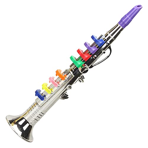 Dariokki 8 T?Ne Simulation Saxophon Spielzeug Requisiten Mini Musical Blasinstrumente Spielen Kinder Geburtstags Party Spielzeug Silber von Dariokki