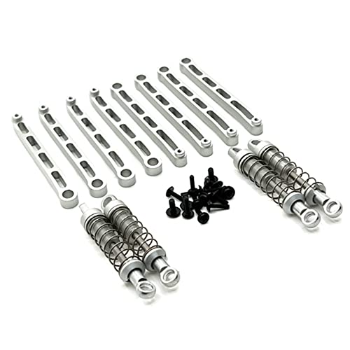 Dariokki MN78 Metal Chassis Links Pull Rod STO?D?Mpfer-Set f¨¹r MN78 MN-78 MN 78 1/12 RC Car Upgrades Teile Zubeh?R, Silber von Dariokki