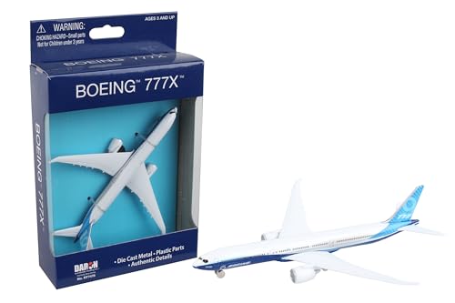 Daron Boeing 777X Commercial Aircraft Corporate Livery White and Blue Diecast Model Airplane Daron Boeing 777X Commercial Aircraft Corporate Livery White and Blue Diecast Model Airplane von Daron