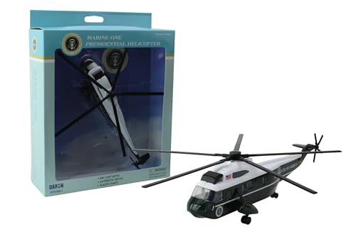 Daron Marine One VH-3D Sea King 3-teiliges Hubschrauber Spielset, Metall, Bewegliche Teile, Kompatibel mit Air Force One, Kinder (unisex) von Daron