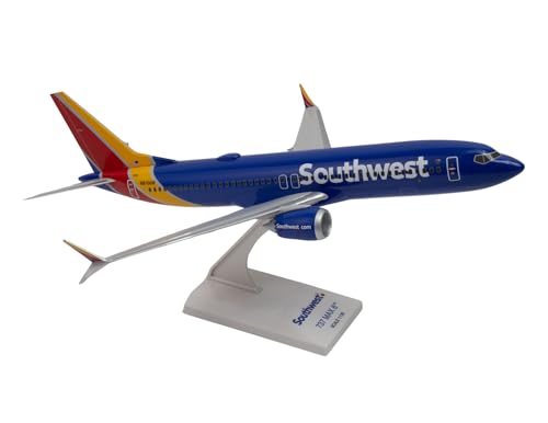 Daron Worldwide Trading Skymarks Southwest 737-MAX8 1/130 W/WiFi Dome Model Airplane von Daron