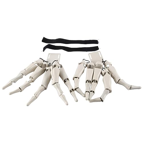 Daroplo 1 Set Realistische Skeletthände Aus Weißem Kunststoff, Horror-Geist-Klauen-Requisiten, Fingerhandschuh Daroplo 1 Set Realistische Skeletthände Aus Weißem Kunststoff, Horror-Geist-Klauen-Requisiten, Fingerhandschuh von Daroplo