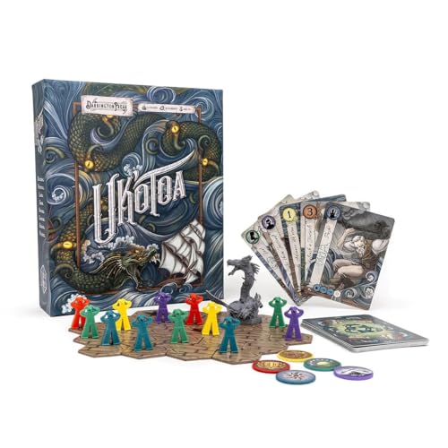 DP - Kritische Rolle: Uk'otoa – Taktisches Abenteuer-Brettspiel, Halbkooperativ, Kampf und Schema auf hoher See, 52 mm Miniatur, Ab 12 Jahren, 3–5 Spieler DP - Kritische Rolle: Uk'otoa – Taktisches Abenteuer-Brettspiel, Halbkooperativ, Kampf und Schema auf hoher See, 52 mm Miniatur, Ab 12 Jahren, 3–5 Spieler von Darrington Press