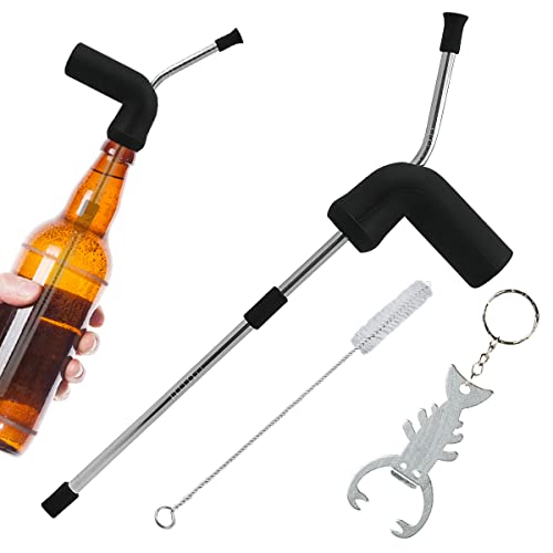 Darryy Bier Schnorchel Set, 1 Bierschnorchel mit 1 Reinigungsbürsten und 1 Hummerkorkenzieher, Bierzapfer Bierspender Beer Pong Trichter,für Home Bar Club Bierparty Bier Spiele, Trinkwerkzeug Darryy Bier Schnorchel Set, 1 Bierschnorchel mit 1 Reinigungsbürsten und 1 Hummerkorkenzieher, Bierzapfer Bierspender Beer Pong Trichter,für Home Bar Club Bierparty Bier Spiele, Trinkwerkzeug von Darryy