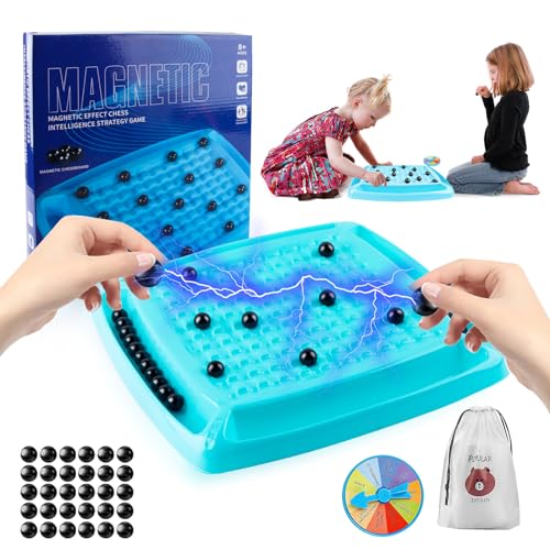 Darryy Schachbrett Magnetisch, Magnetic Schachspiel Enthält 30 Magnetische Schachfiguren, Reise Schachspiel Magnetisch, Magnetisches Schachspiel für Kinder und Erwachsene von Darryy