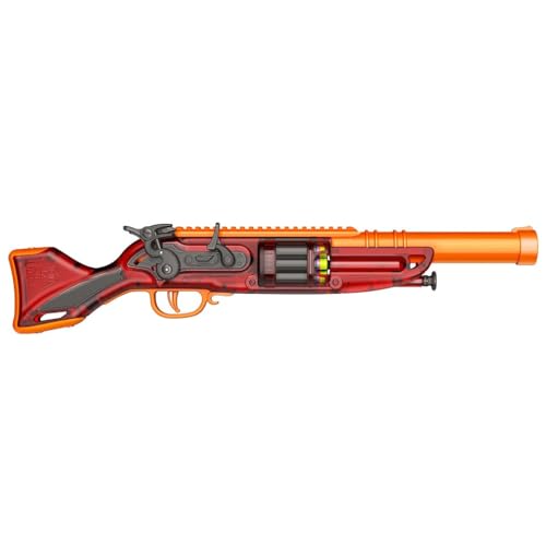 Dart Zone Nitroshot Renegade - 8-Schuss-Trommel-Blaster im Musketen-Design - inkl. 8 Nitroshot-Darts von Dart Zone