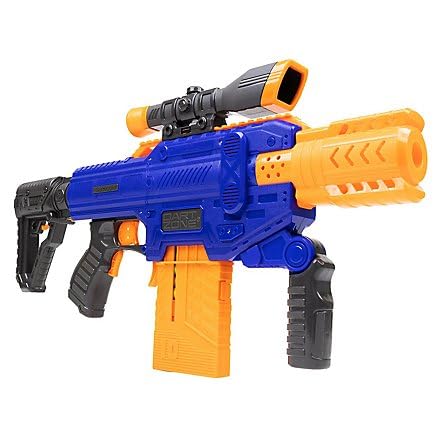 Dart Zone Spectrum Motorized Clip-Fed Blaster - Blue Edition - inkl. 10 Darts von Dart Zone