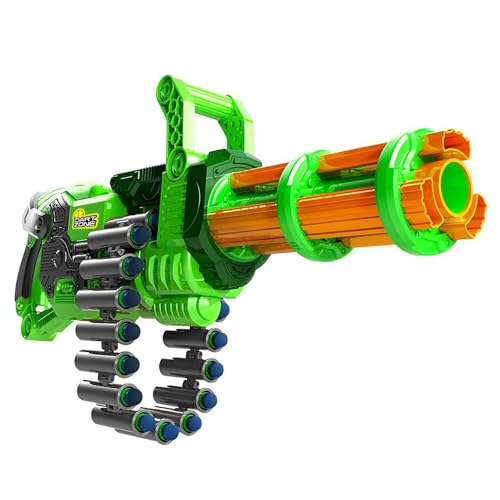 Dart Zone Super Commando Gatling Blaster - Vollautomatischer Blaster mit Kettenmagazin, 36 Darts & 3 Zielen Dart Zone Super Commando Gatling Blaster - Vollautomatischer Blaster mit Kettenmagazin, 36 Darts & 3 Zielen von Dart Zone