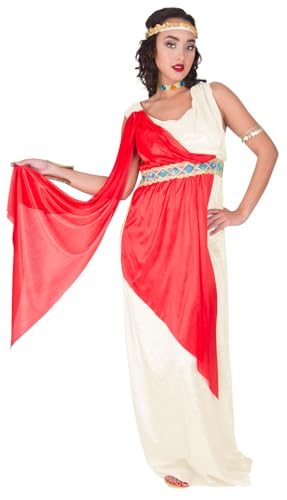 Adelige Römerin "Livia" Kostüm für Damen | Creme Rot 32/34 von Das Kostümland