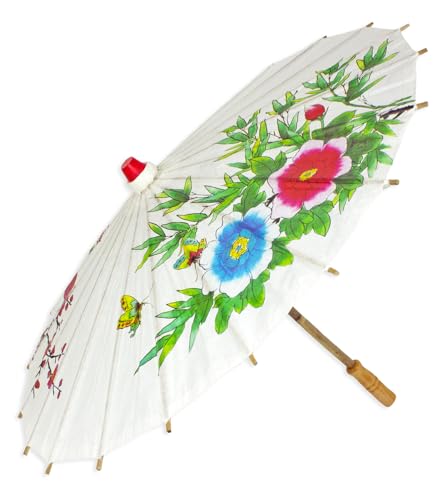 Chinesischer Sonnenschirm aus Papier - Zauberhaftes Zubehör zu Ihrem Kostüm als Chinesin Geisha oder Japanerin Chinesischer Sonnenschirm aus Papier - Zauberhaftes Zubehör zu Ihrem Kostüm als Chinesin Geisha oder Japanerin von Das Kostümland