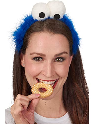 Cookie Krümelmonster Haarreif zum Kostüm - 411002 | Blau mit Kulleraugen von Das Kostümland