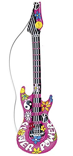 Das Kostümland Aufblasbare Hippie Gitarre - 105 cm von Das Kostümland