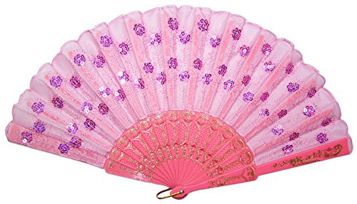 Das Kostümland Barock Fächer mit Glitzer Pailletten Rosa - Tolles Accessoire zu Karneval, Mottoparty oder heiße Sommerzeit Das Kostümland Barock Fächer mit Glitzer Pailletten Rosa - Tolles Accessoire zu Karneval, Mottoparty oder heiße Sommerzeit von Das Kostümland