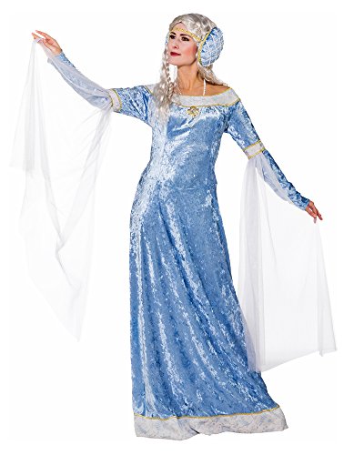 Das Kostümland Burgfräulein Magdalena Kostüm für Damen - Hellblau 42/44 von Das Kostümland