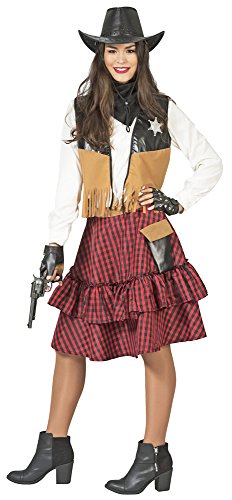 Das Kostümland Cowgirl Austine Kostüm für Damen Gr. 32 34 von Das Kostümland