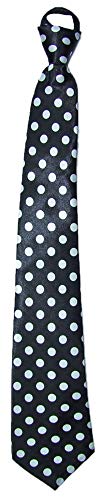 Das Kostümland Fifties Krawatte mit Punkten Schwarz von Das Kostümland