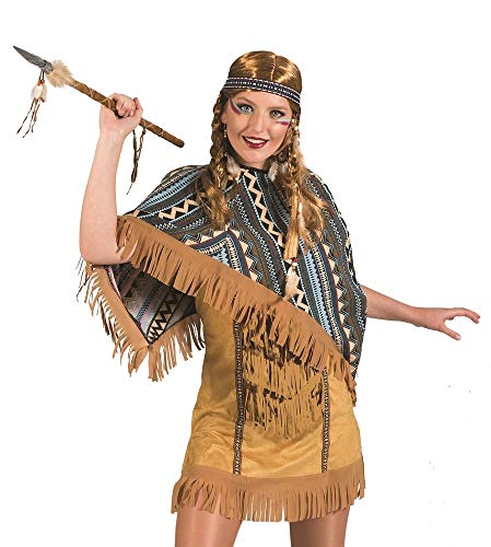 Das Kostümland Indianerin Cherokee Kostüm für Damen Kurz Gr. 32 34 von Das Kostümland