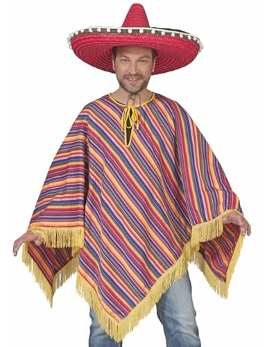 Mexikaner Poncho für Damen und Herren – Buntes Mexiko Kostüm mit Traditionellen Mexikanischen Mustern für Mottoparty, Karneval & Fasching Mexikaner Poncho für Damen und Herren – Buntes Mexiko Kostüm mit Traditionellen Mexikanischen Mustern für Mottoparty, Karneval & Fasching von Das Kostümland