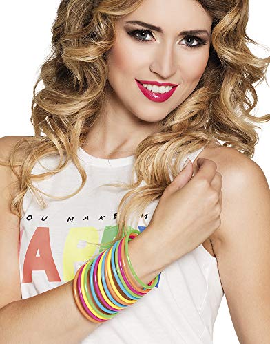 Das Kostümland Rave Armreif Set 15 TLG. - Bunt - Accessoire Zubehör Armschmuck 80er 90er Mottoparty Fasching Das Kostümland Rave Armreif Set 15 TLG. - Bunt - Accessoire Zubehör Armschmuck 80er 90er Mottoparty Fasching von Das Kostümland