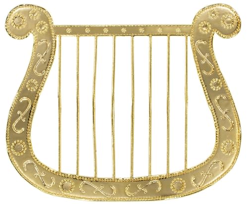 Harfe für Engel oder Troubadix Kostüm | Gold von Das Kostümland