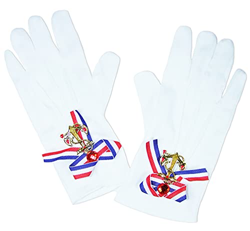 Matrosin Sailor Handschuhe mit Anker - Tolles Accessoire zum Navy Matrosin Seefahrerin Kostüm von Das Kostümland