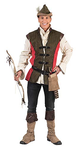 Robin Hood Kostüm für Herren - Grün Rot - Gr. 56/58 Robin Hood Kostüm für Herren - Grün Rot - Gr. 56/58 von Das Kostümland