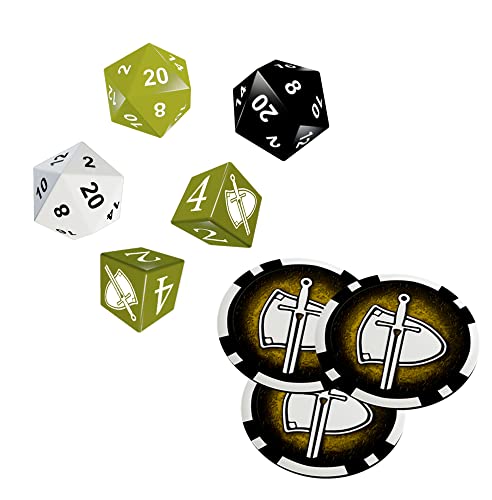 Ulisses Spiel & Medien DSA5 Einsteigerbox: Krieger - Würfel- & Chipset von Das Schwarze Auge